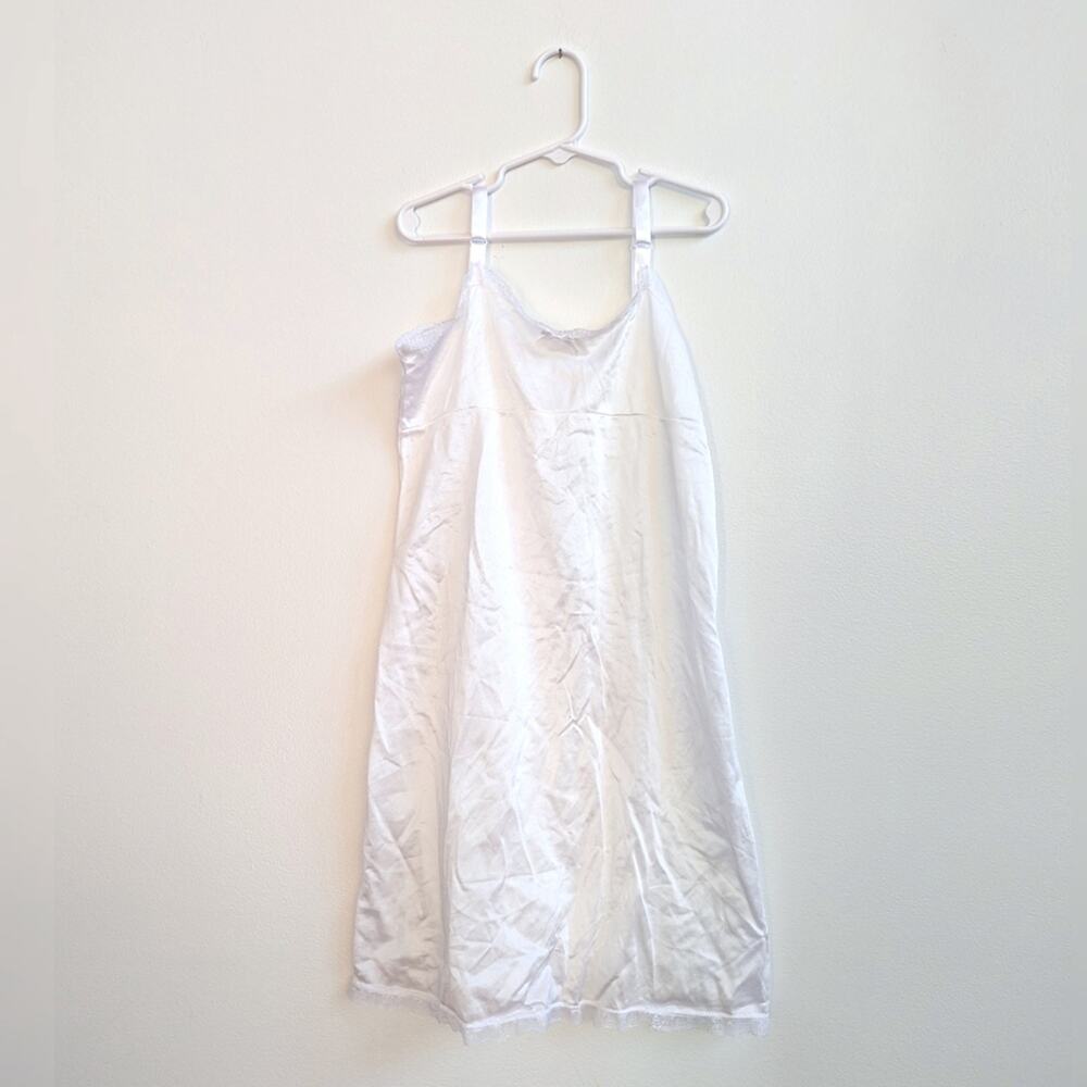 Vtg 8-9 Girls White Dress Slip